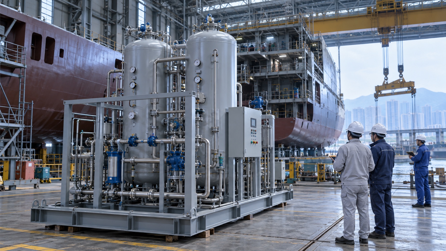 Marine and offshore nitrogen application